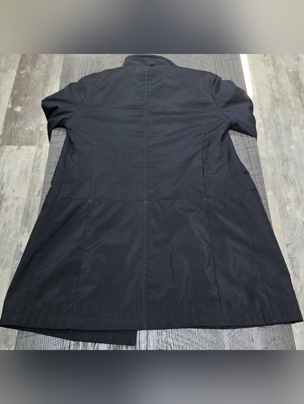 GAP Women Black Double-Breasted Trench Coat ( Size: XS) - Picture 4 of 5